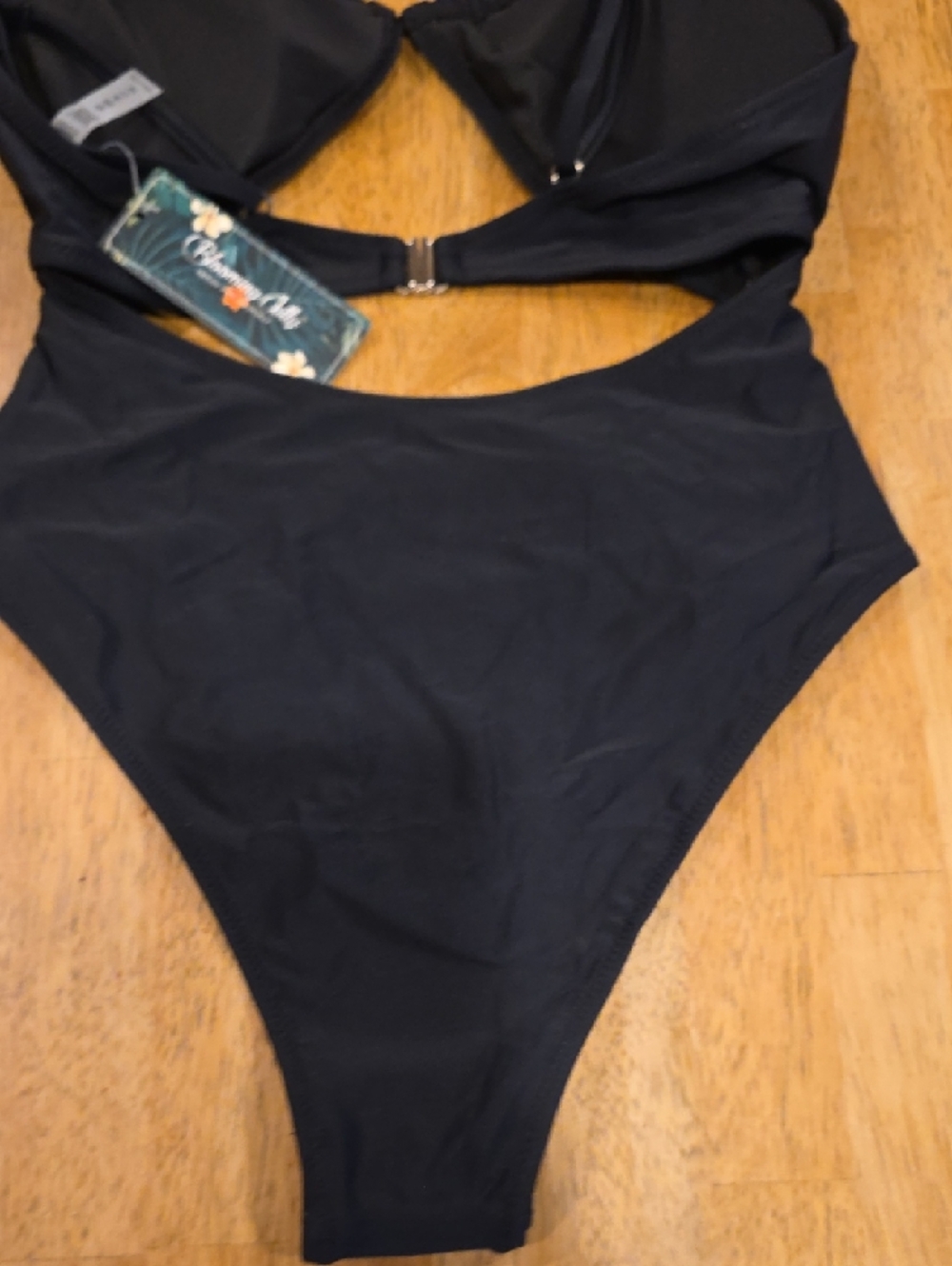 Blooming Jelly Black One Piece Swimsuit - Picture 7 of 8